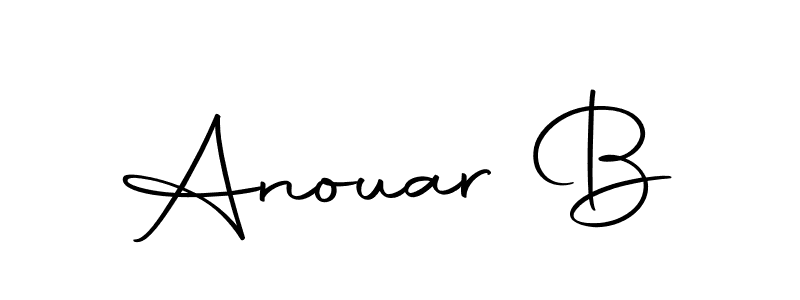 Similarly Autography-DOLnW is the best handwritten signature design. Signature creator online .You can use it as an online autograph creator for name Anouar B. Anouar B signature style 10 images and pictures png