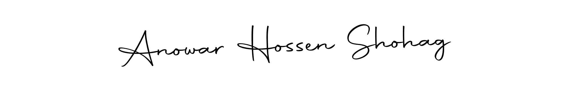 Create a beautiful signature design for name Anowar Hossen Shohag. With this signature (Autography-DOLnW) fonts, you can make a handwritten signature for free. Anowar Hossen Shohag signature style 10 images and pictures png