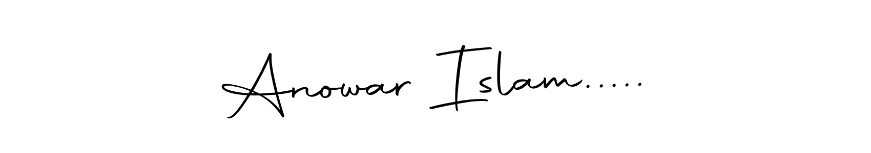Use a signature maker to create a handwritten signature online. With this signature software, you can design (Autography-DOLnW) your own signature for name Anowar Islam...... Anowar Islam..... signature style 10 images and pictures png