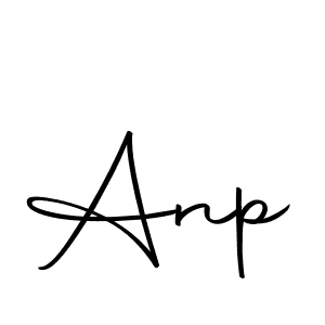 Design your own signature with our free online signature maker. With this signature software, you can create a handwritten (Autography-DOLnW) signature for name Anp. Anp signature style 10 images and pictures png