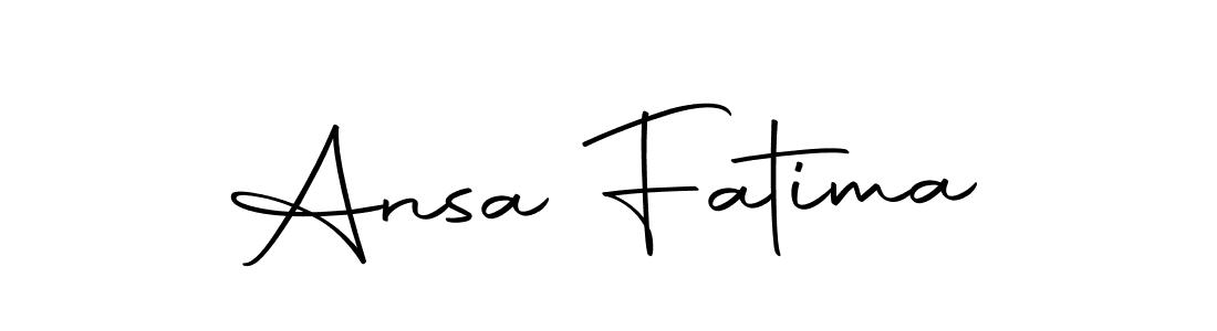 Make a beautiful signature design for name Ansa Fatima. Use this online signature maker to create a handwritten signature for free. Ansa Fatima signature style 10 images and pictures png