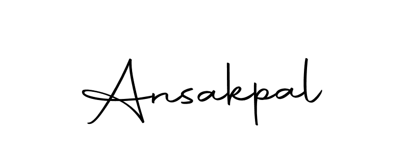 Make a beautiful signature design for name Ansakpal. Use this online signature maker to create a handwritten signature for free. Ansakpal signature style 10 images and pictures png