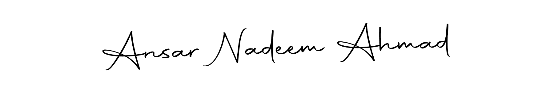 Design your own signature with our free online signature maker. With this signature software, you can create a handwritten (Autography-DOLnW) signature for name Ansar Nadeem Ahmad. Ansar Nadeem Ahmad signature style 10 images and pictures png