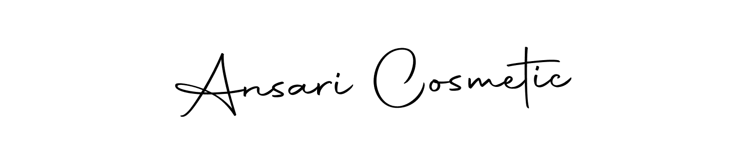 Create a beautiful signature design for name Ansari Cosmetic. With this signature (Autography-DOLnW) fonts, you can make a handwritten signature for free. Ansari Cosmetic signature style 10 images and pictures png