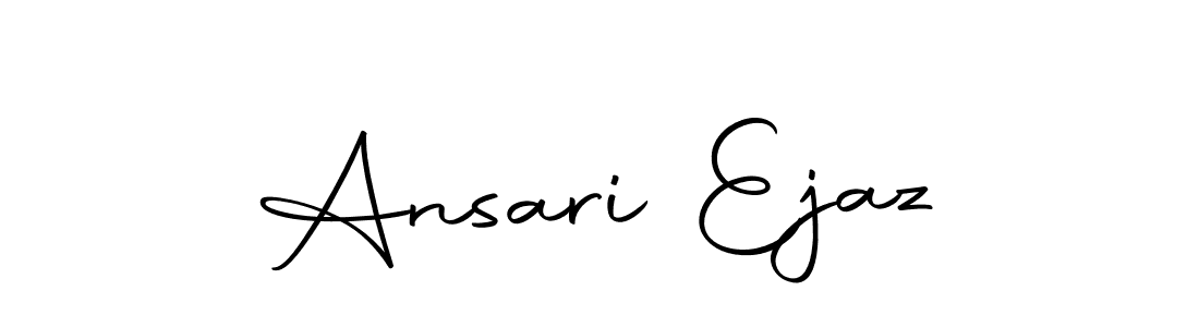 Make a beautiful signature design for name Ansari Ejaz. Use this online signature maker to create a handwritten signature for free. Ansari Ejaz signature style 10 images and pictures png