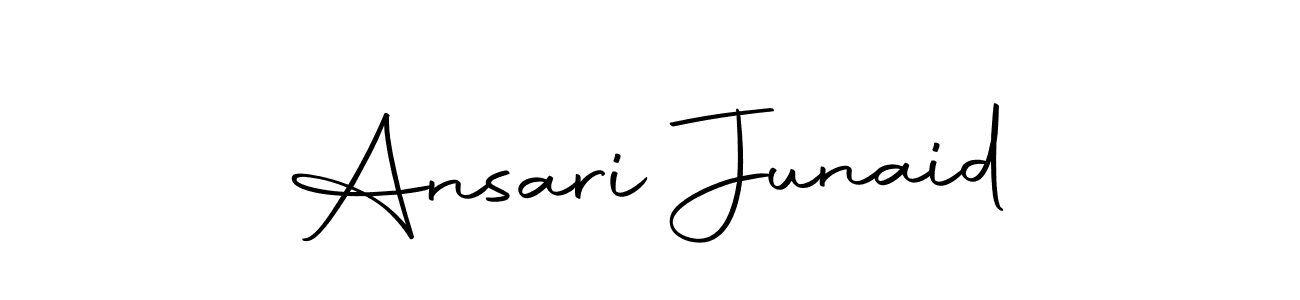 Use a signature maker to create a handwritten signature online. With this signature software, you can design (Autography-DOLnW) your own signature for name Ansari Junaid. Ansari Junaid signature style 10 images and pictures png