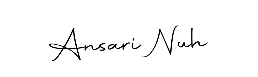 You should practise on your own different ways (Autography-DOLnW) to write your name (Ansari Nuh) in signature. don't let someone else do it for you. Ansari Nuh signature style 10 images and pictures png