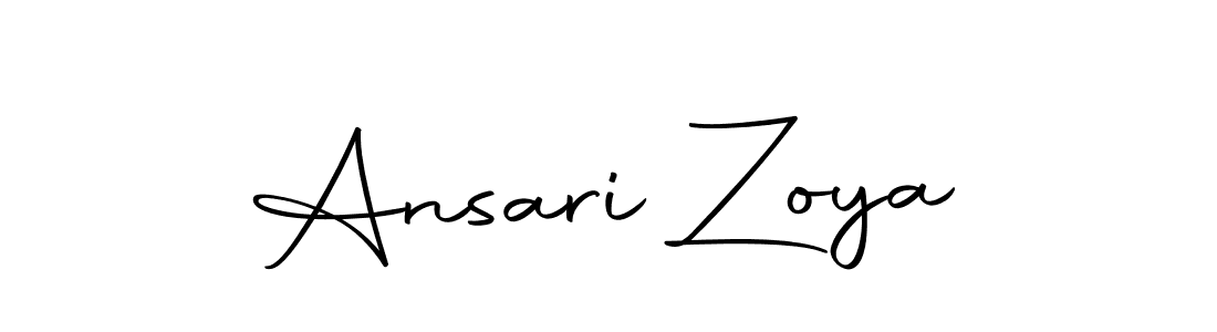 Make a beautiful signature design for name Ansari Zoya. With this signature (Autography-DOLnW) style, you can create a handwritten signature for free. Ansari Zoya signature style 10 images and pictures png