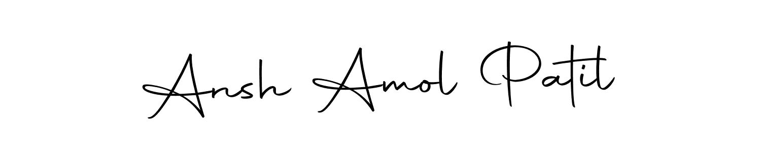 Make a short Ansh Amol Patil signature style. Manage your documents anywhere anytime using Autography-DOLnW. Create and add eSignatures, submit forms, share and send files easily. Ansh Amol Patil signature style 10 images and pictures png