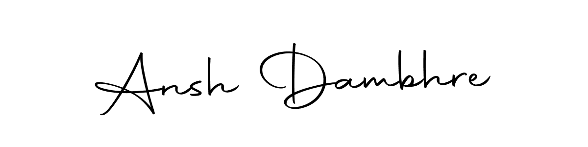 You can use this online signature creator to create a handwritten signature for the name Ansh Dambhre. This is the best online autograph maker. Ansh Dambhre signature style 10 images and pictures png