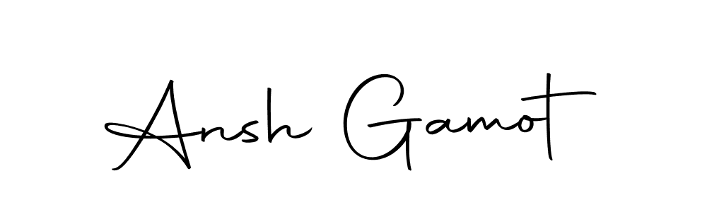 You can use this online signature creator to create a handwritten signature for the name Ansh Gamot. This is the best online autograph maker. Ansh Gamot signature style 10 images and pictures png