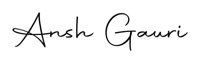 The best way (Autography-DOLnW) to make a short signature is to pick only two or three words in your name. For converting this name Ansh Gauri. Ansh Gauri signature style 10 images and pictures png