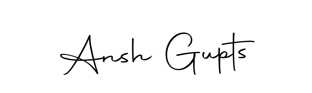 Make a beautiful signature design for name Ansh Gupts. With this signature (Autography-DOLnW) style, you can create a handwritten signature for free. Ansh Gupts signature style 10 images and pictures png