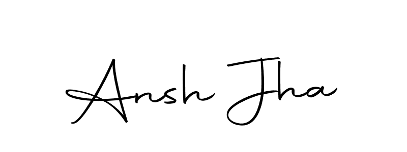 Use a signature maker to create a handwritten signature online. With this signature software, you can design (Autography-DOLnW) your own signature for name Ansh Jha. Ansh Jha signature style 10 images and pictures png