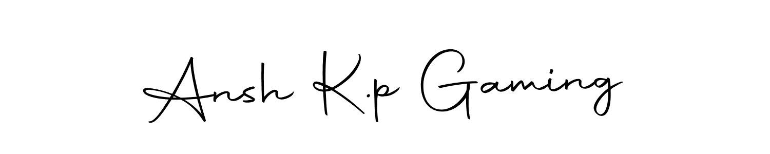 Use a signature maker to create a handwritten signature online. With this signature software, you can design (Autography-DOLnW) your own signature for name Ansh K.p Gaming. Ansh K.p Gaming signature style 10 images and pictures png