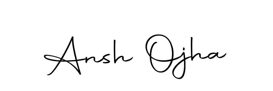 Design your own signature with our free online signature maker. With this signature software, you can create a handwritten (Autography-DOLnW) signature for name Ansh Ojha. Ansh Ojha signature style 10 images and pictures png