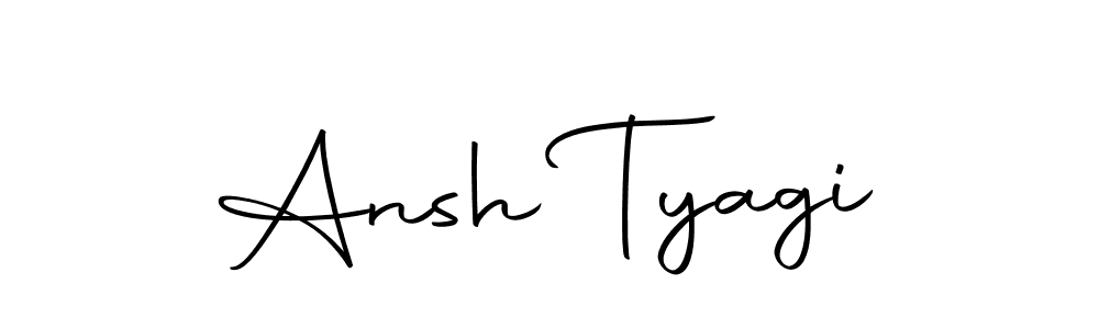 You should practise on your own different ways (Autography-DOLnW) to write your name (Ansh Tyagi) in signature. don't let someone else do it for you. Ansh Tyagi signature style 10 images and pictures png