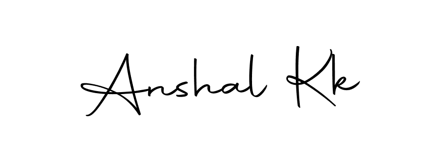 Design your own signature with our free online signature maker. With this signature software, you can create a handwritten (Autography-DOLnW) signature for name Anshal Kk. Anshal Kk signature style 10 images and pictures png