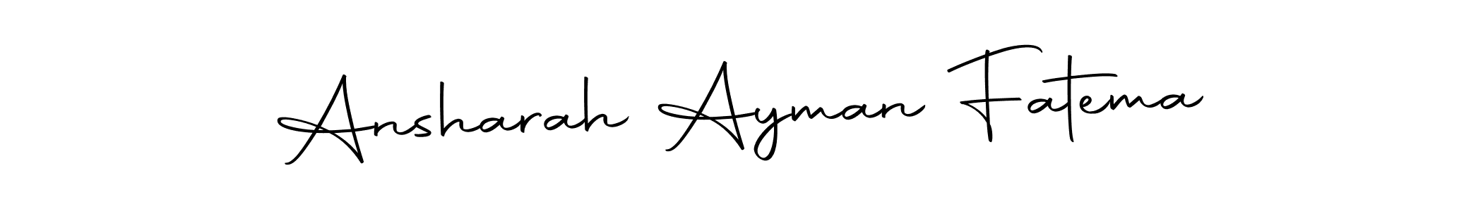Use a signature maker to create a handwritten signature online. With this signature software, you can design (Autography-DOLnW) your own signature for name Ansharah Ayman Fatema. Ansharah Ayman Fatema signature style 10 images and pictures png