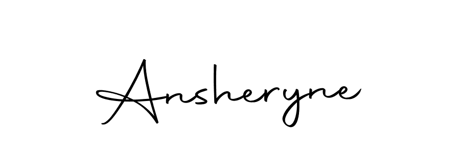 Use a signature maker to create a handwritten signature online. With this signature software, you can design (Autography-DOLnW) your own signature for name Ansheryne. Ansheryne signature style 10 images and pictures png