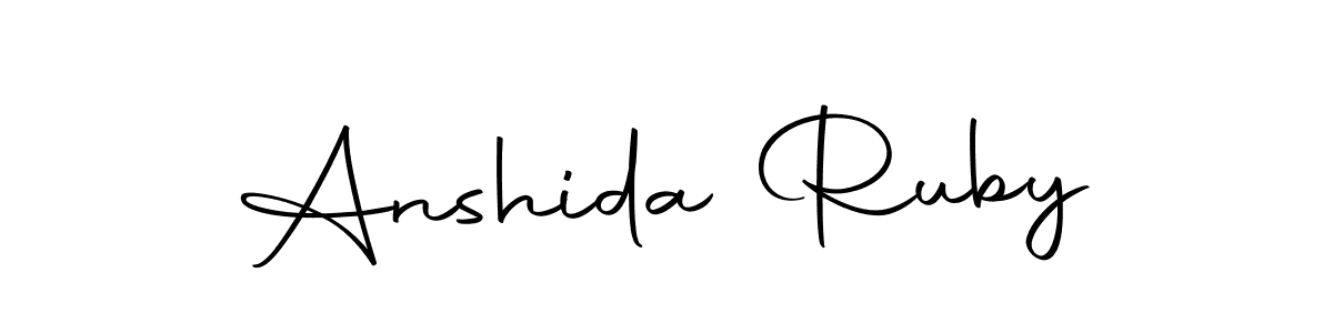 Make a short Anshida Ruby signature style. Manage your documents anywhere anytime using Autography-DOLnW. Create and add eSignatures, submit forms, share and send files easily. Anshida Ruby signature style 10 images and pictures png