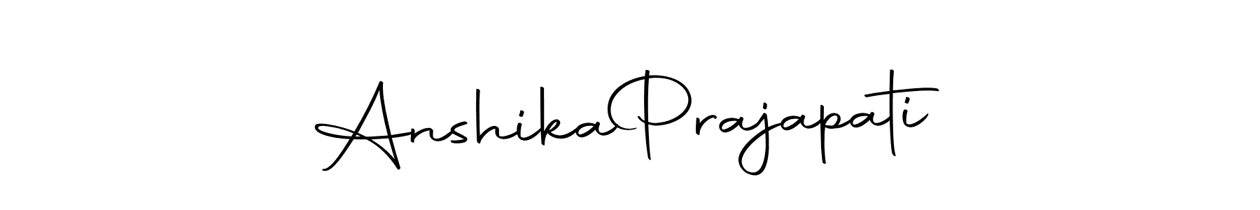 Similarly Autography-DOLnW is the best handwritten signature design. Signature creator online .You can use it as an online autograph creator for name Anshika  Prajapati. Anshika  Prajapati signature style 10 images and pictures png
