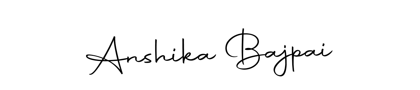 Create a beautiful signature design for name Anshika Bajpai. With this signature (Autography-DOLnW) fonts, you can make a handwritten signature for free. Anshika Bajpai signature style 10 images and pictures png