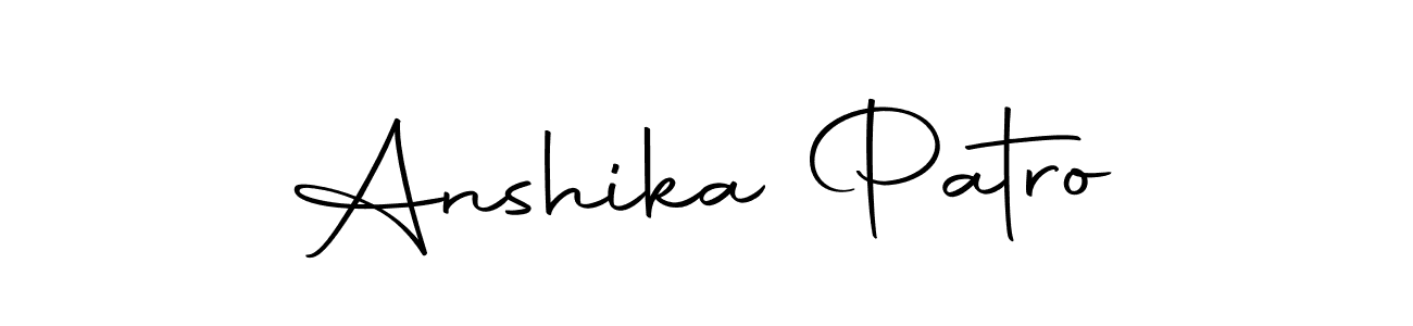 if you are searching for the best signature style for your name Anshika Patro. so please give up your signature search. here we have designed multiple signature styles  using Autography-DOLnW. Anshika Patro signature style 10 images and pictures png