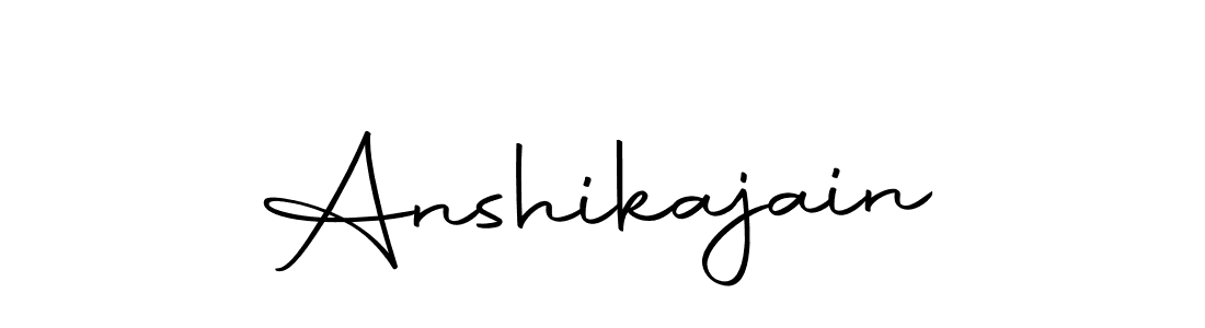 Design your own signature with our free online signature maker. With this signature software, you can create a handwritten (Autography-DOLnW) signature for name Anshikajain. Anshikajain signature style 10 images and pictures png
