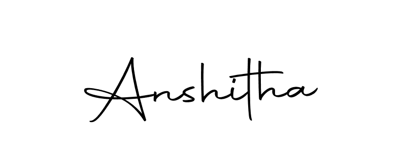 Make a beautiful signature design for name Anshitha. Use this online signature maker to create a handwritten signature for free. Anshitha signature style 10 images and pictures png