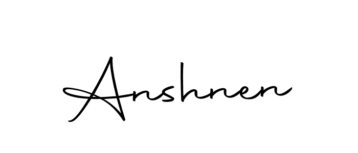 Make a beautiful signature design for name Anshnen. Use this online signature maker to create a handwritten signature for free. Anshnen signature style 10 images and pictures png