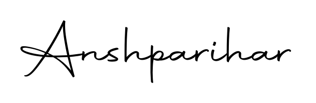 The Autography-DOLnW handwriting style adds charm and authenticity to name Anshparihar. A wonderful choice for personal thank-you notes. Anshparihar signature style 10 images and pictures png