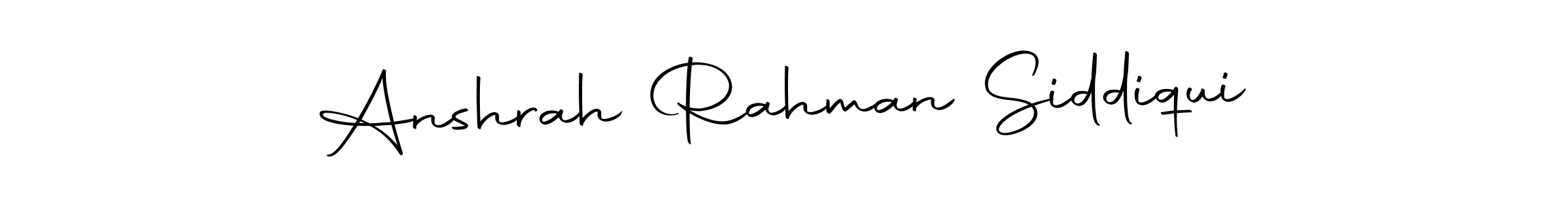 Design your own signature with our free online signature maker. With this signature software, you can create a handwritten (Autography-DOLnW) signature for name Anshrah Rahman Siddiqui. Anshrah Rahman Siddiqui signature style 10 images and pictures png
