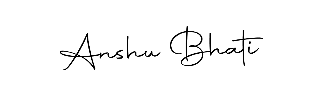 Design your own signature with our free online signature maker. With this signature software, you can create a handwritten (Autography-DOLnW) signature for name Anshu Bhati. Anshu Bhati signature style 10 images and pictures png