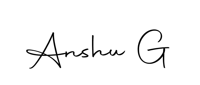Create a beautiful signature design for name Anshu G. With this signature (Autography-DOLnW) fonts, you can make a handwritten signature for free. Anshu G signature style 10 images and pictures png