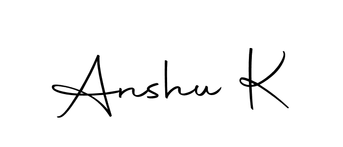 Here are the top 10 professional signature styles for the name Anshu K. These are the best autograph styles you can use for your name. Anshu K signature style 10 images and pictures png