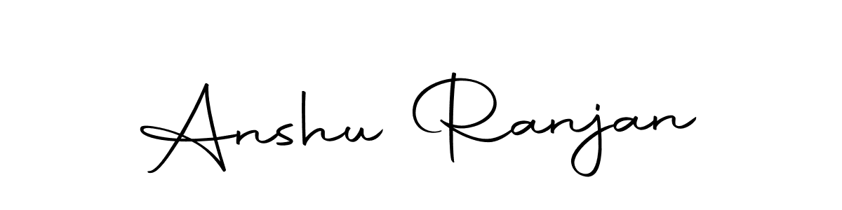 You should practise on your own different ways (Autography-DOLnW) to write your name (Anshu Ranjan) in signature. don't let someone else do it for you. Anshu Ranjan signature style 10 images and pictures png