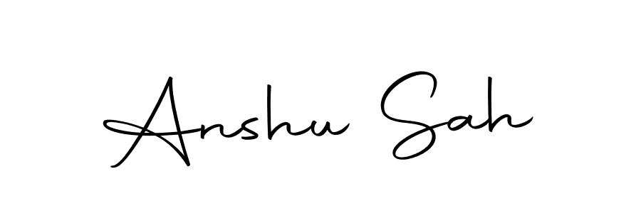 Create a beautiful signature design for name Anshu Sah. With this signature (Autography-DOLnW) fonts, you can make a handwritten signature for free. Anshu Sah signature style 10 images and pictures png