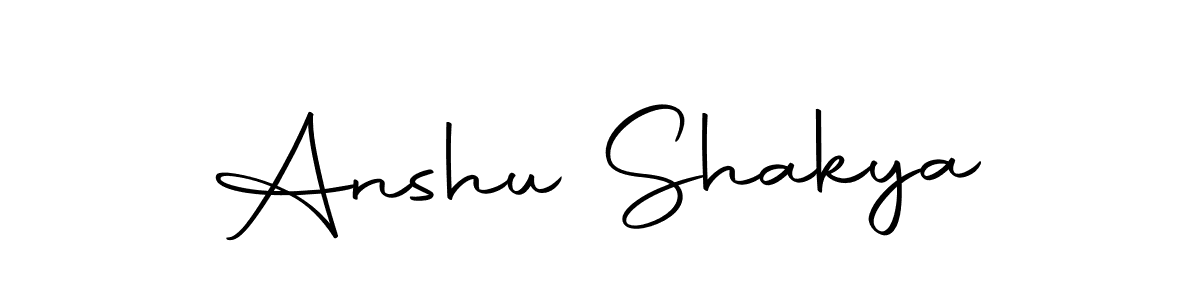 How to make Anshu Shakya name signature. Use Autography-DOLnW style for creating short signs online. This is the latest handwritten sign. Anshu Shakya signature style 10 images and pictures png