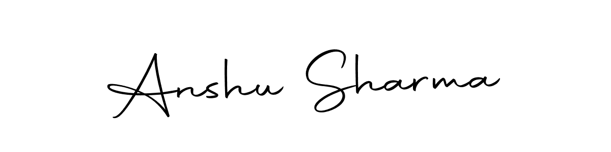 Make a beautiful signature design for name Anshu Sharma. Use this online signature maker to create a handwritten signature for free. Anshu Sharma signature style 10 images and pictures png