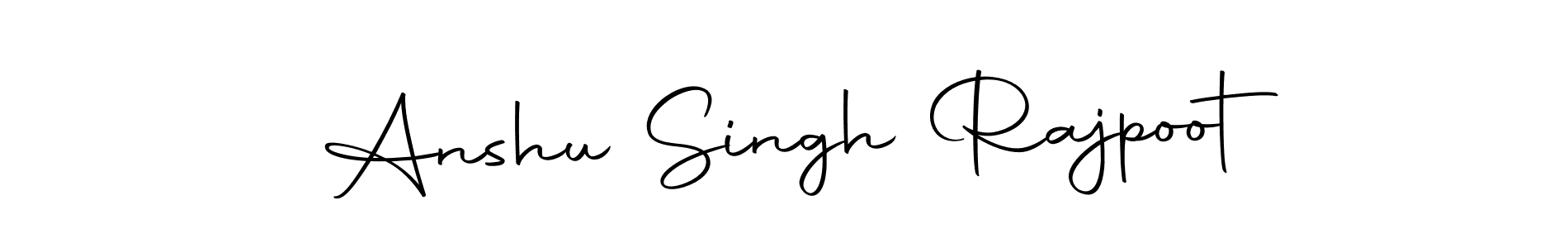Create a beautiful signature design for name Anshu Singh Rajpoot. With this signature (Autography-DOLnW) fonts, you can make a handwritten signature for free. Anshu Singh Rajpoot signature style 10 images and pictures png