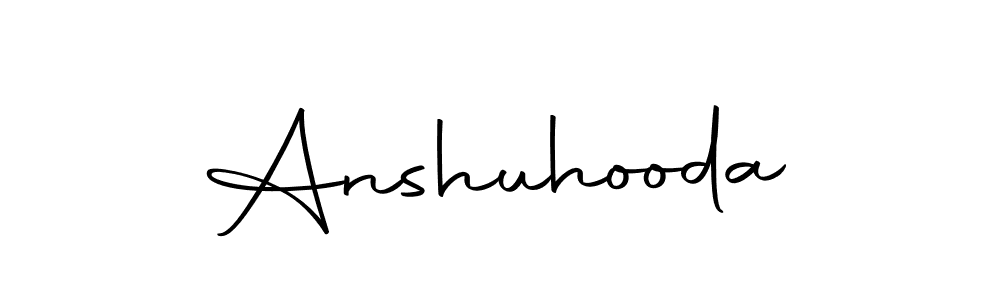 You can use this online signature creator to create a handwritten signature for the name Anshuhooda. This is the best online autograph maker. Anshuhooda signature style 10 images and pictures png