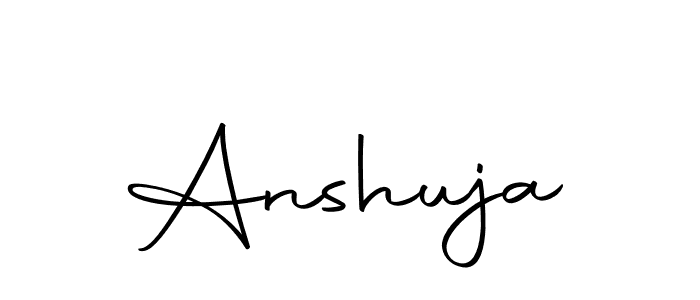 How to make Anshuja name signature. Use Autography-DOLnW style for creating short signs online. This is the latest handwritten sign. Anshuja signature style 10 images and pictures png