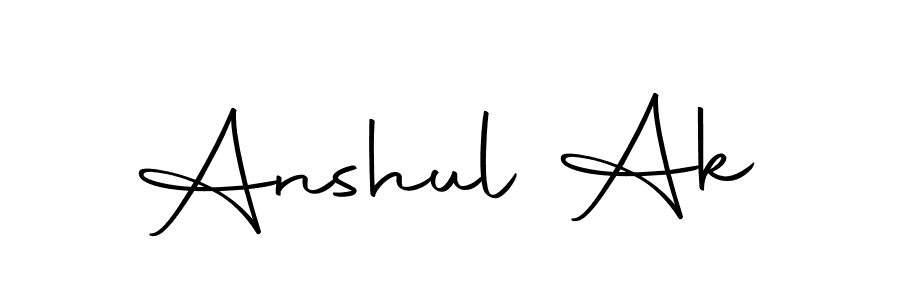 Use a signature maker to create a handwritten signature online. With this signature software, you can design (Autography-DOLnW) your own signature for name Anshul Ak. Anshul Ak signature style 10 images and pictures png