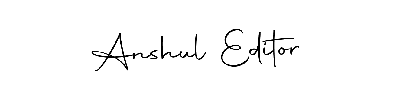 Make a beautiful signature design for name Anshul Editor. Use this online signature maker to create a handwritten signature for free. Anshul Editor signature style 10 images and pictures png