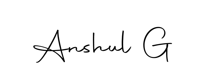 Design your own signature with our free online signature maker. With this signature software, you can create a handwritten (Autography-DOLnW) signature for name Anshul G. Anshul G signature style 10 images and pictures png
