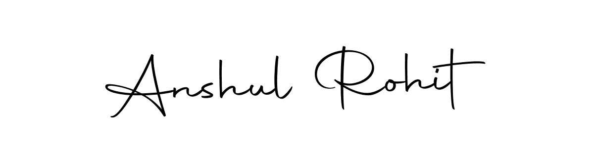 You can use this online signature creator to create a handwritten signature for the name Anshul Rohit. This is the best online autograph maker. Anshul Rohit signature style 10 images and pictures png