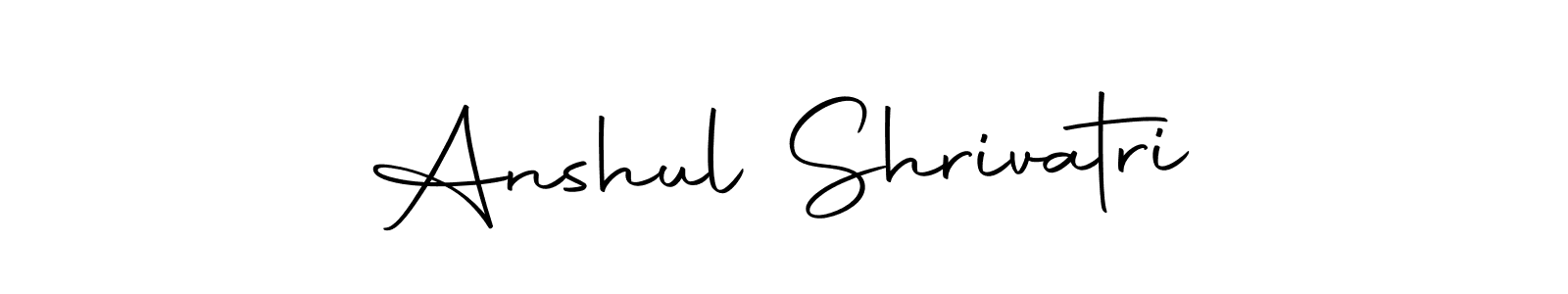 Create a beautiful signature design for name Anshul Shrivatri. With this signature (Autography-DOLnW) fonts, you can make a handwritten signature for free. Anshul Shrivatri signature style 10 images and pictures png