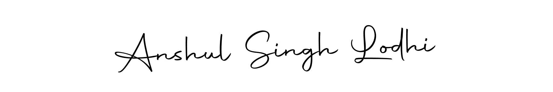 How to make Anshul Singh Lodhi name signature. Use Autography-DOLnW style for creating short signs online. This is the latest handwritten sign. Anshul Singh Lodhi signature style 10 images and pictures png