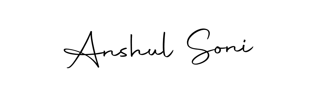 Anshul Soni stylish signature style. Best Handwritten Sign (Autography-DOLnW) for my name. Handwritten Signature Collection Ideas for my name Anshul Soni. Anshul Soni signature style 10 images and pictures png